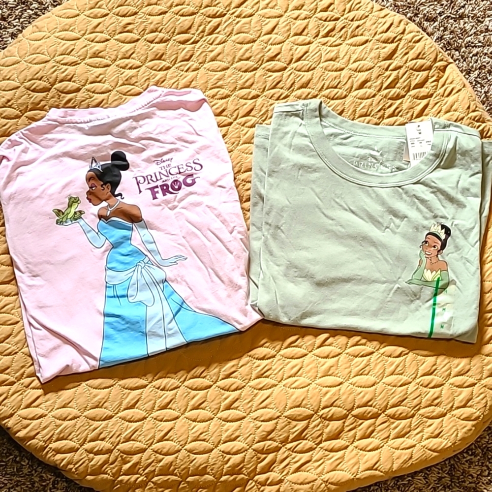 TWO Disney The Princess and the Frog Shirts